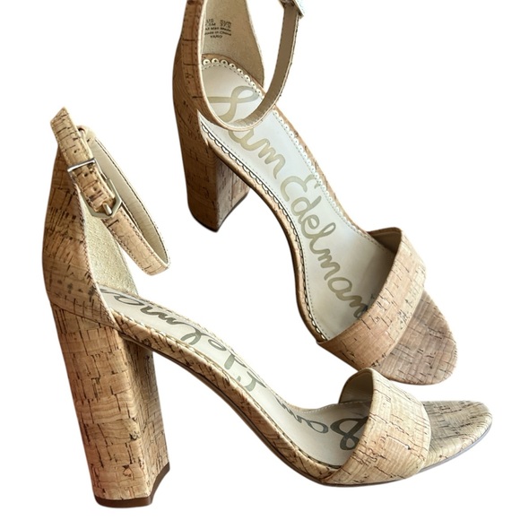 Sam Edelman Tan Block Heel Sandals - Picture 1 of 5